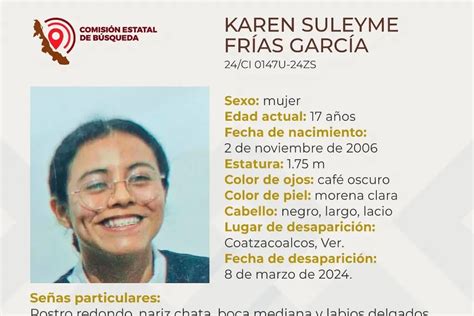 Menor De Edad Desaparece Al Sur De Veracruz Aqu Sus Caracter Sticas