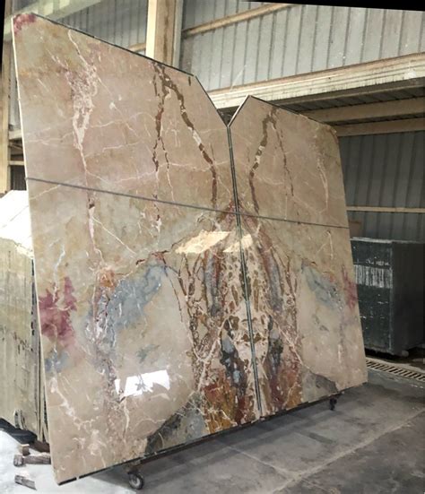 Polished Finish Breccia Aurora Marble Thickness 18 Mm At 350 Square