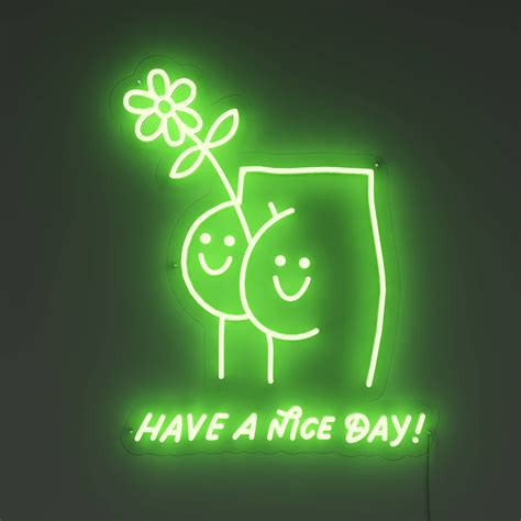 Neon Signs Aesthetic Have Nice Day — Custom Led Neon Sign And Wall Decor Art Neonsignlife In