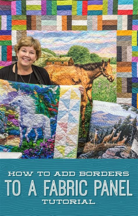 How To Add Borders To A Quilt Panel Tutorial Panel Quilts Fabric Panel Quilts Panel Quilt