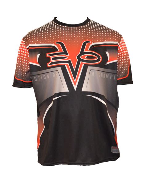 Evo9x Mooch Series Full Dye Sublimated Crew Neck Jersey Black Evo9xstore