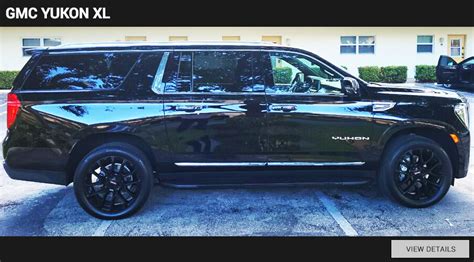 fleet-gmc-yukon-xl-suv-black | Avanti Limousines