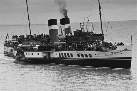 The Waverley Paddle Steamer Mono Photograph by Steve Purnell | Fine Art ...