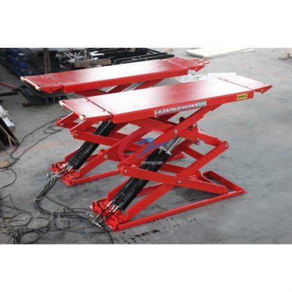 1 2m 1 8m Mid Rise Automotive Mobile Scissor Lift Movable Scissor Car