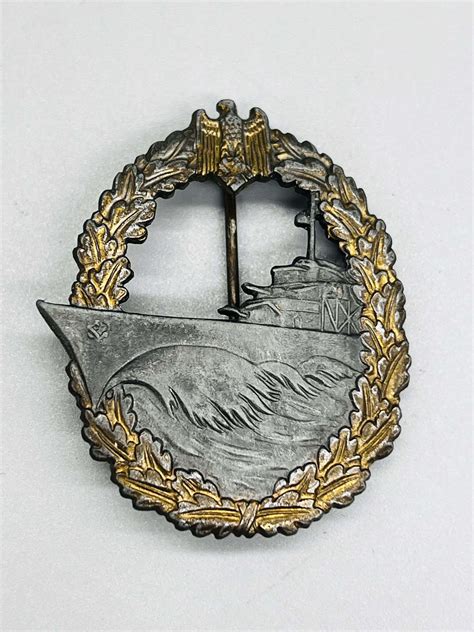 Kriegsmarine Destroyer War Badge By Wh I Ww2 Militaia