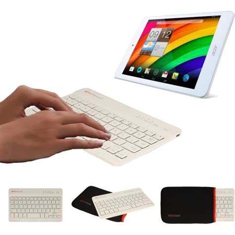 Active Strike S Clavier Qwerty Sans Fil Bluetooth Avec Tui De