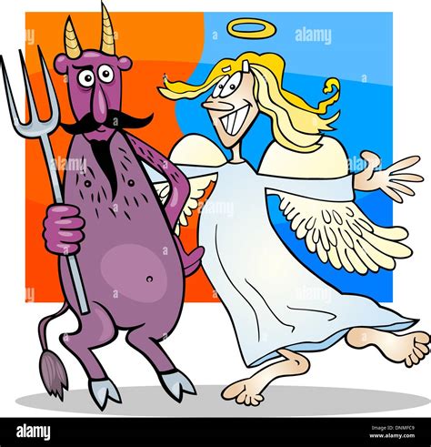 Angel And Devil Cartoon Characters