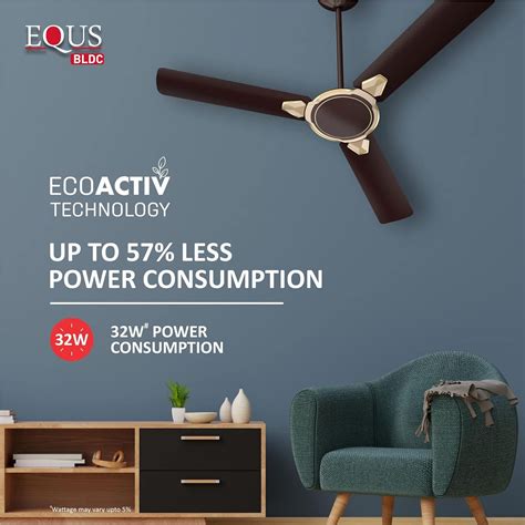 Buy Havells Equs Star Mm Blade Bldc Motor Ceiling Fan With