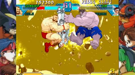 Jugando Marvel Capcom Zangief Gameplay Youtube