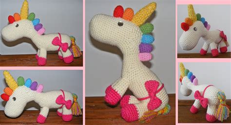 Regenbogen Einhorn Rainbow Unicorn Amigurumi Geh Kelt Crochet