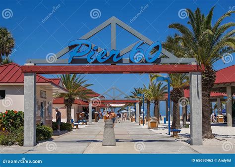 Pier Clearwater Beach Florida Editorial Stock Photo Image Of