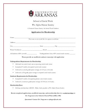 Fillable Online Fulbright Uark Ua Phi Alpha Application Docx Fax Email