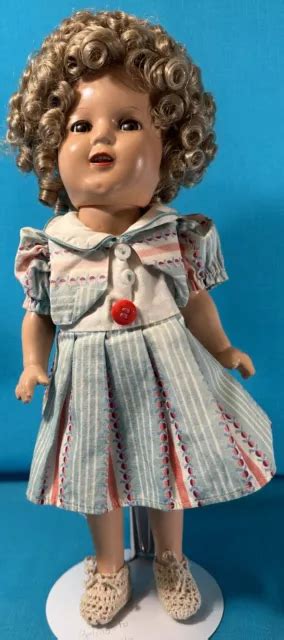 ORIGINAL 1930S IDEAL Shirley Temple 13 Composition Doll Repaired In