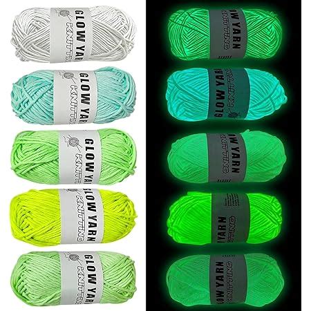 Pcs Glow In The Dark Yarn Luminous Thick Yarn For Crocheting