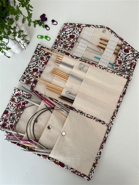 Knitting Needle Case Pdf Sewing Pattern Organizer Etsy De