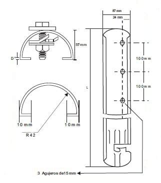 Canaleta Guardacable Ferrelectric G D Sac