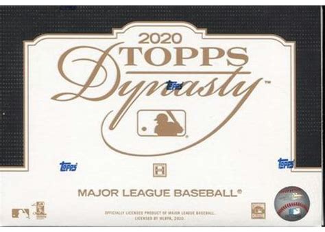 2020 Topps Dynasty Baseball Hobby Box 2020