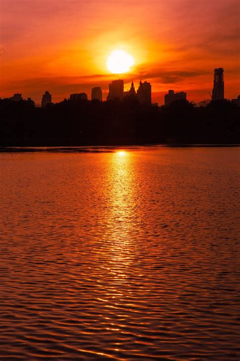 Central Park Sunset Cities Nature Digital Download 3606 X 5409 Canon 4. ...