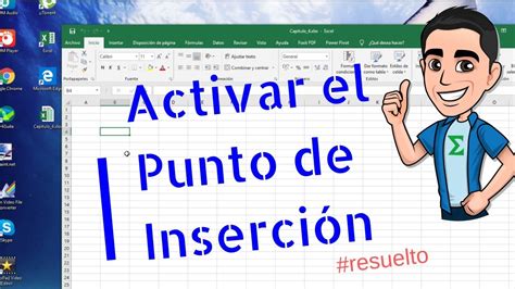 C Mo Se Activa El Punto De Inserci N En Excel Youtube