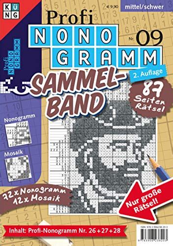 Profi Nonogramm 3er Band Nr 9 Rätsel fürs Auge Profi Nonogramm 3er