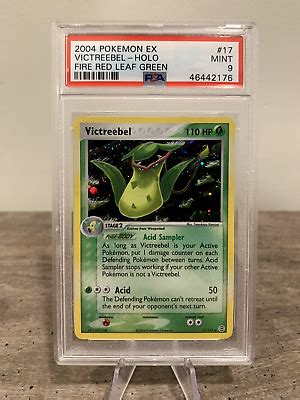 PSA 9 Victreebel 17 112 EX Fire Red Leaf Green Holo 2004 Pokemon Card