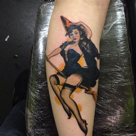 Witch broomstick tattoo - cadnored