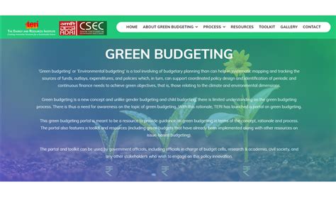 Green Budgeting Portal