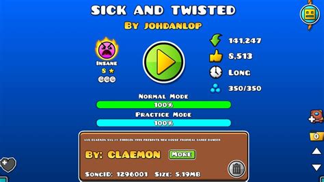 Sick And Twisted All Coins By Johdanlop Geometry Dash