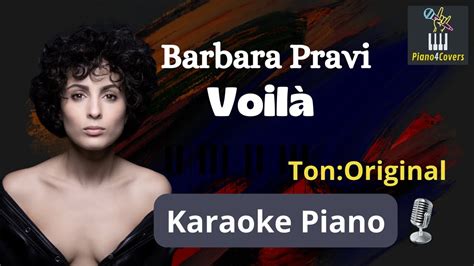 Voil Barbara Pravi Karaoke Piano Inedit Youtube