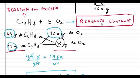 Reagente Limitante E Reagente Em Excesso Estequiometria Youtube