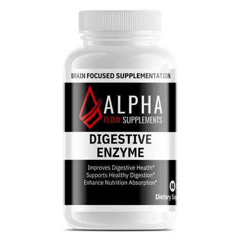 Digestive Enzyme Alpha Flow Supplements