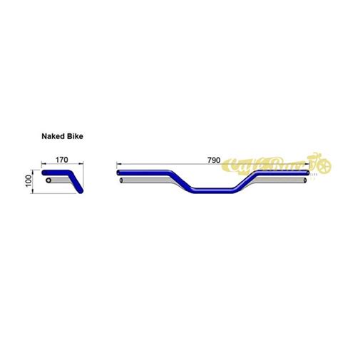 Manubrio LSL 02 Naked Bike 7 8 22 2mm Omologato
