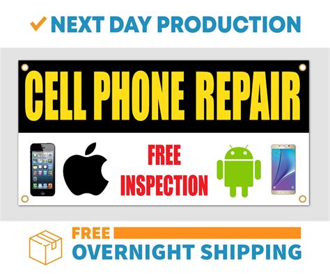 Cell Phone Repair Vinyl Banner Sign Free Overnight Etsy