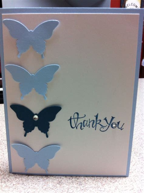 Butterfly Thank You card! | Butterfly cards, Homemade cards, Thank you ...