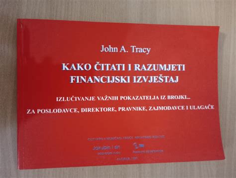 John A Tracy Kako Itati I Razumjeti Financijski Izvje Taj