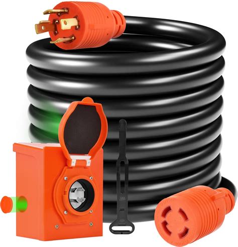 Amazon HZXVOGEN 30A 20FT Generators Cord And Pre Drilled Power