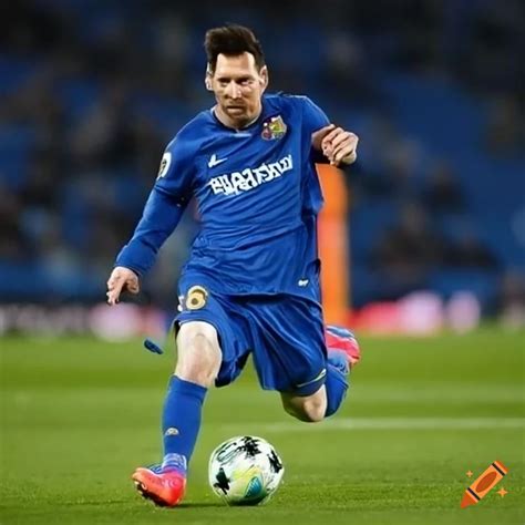 Lionel Messi Playing For Fc Getafe On Craiyon