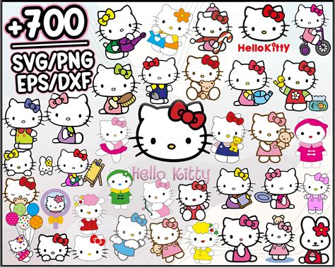 Hello Kitty Svg Bundle Digital Download