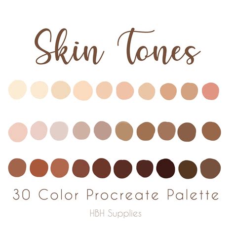 Skin Tones Procreate Palette Procreate Color Palette Etsy Artofit