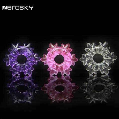 Zerosky 3 Pcs Cock Ring Sex Toys For Men Cock Penis Rings Clitoris