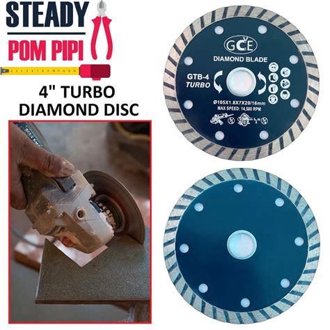 Gce Nawaki Turbo Diamond Cutting Disc For Granite Stone Tile And