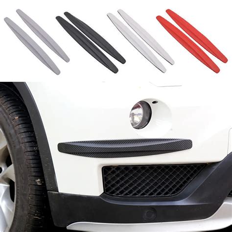 2pcs Car Bumper Protector Strip Guard Corner Protection Strips Scratch