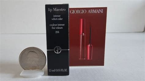 Giorgio Armani LIP MAESTRO VELVET LIQUID Cedar Nude Brown MINI Lipstick Ml EBay