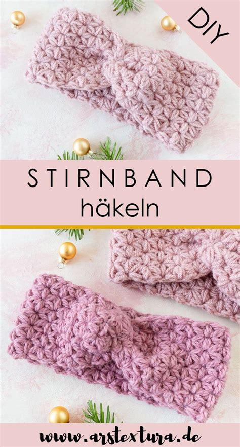 Stirnband mit Jasmin Muster häkeln ars textura DIY Blog Jasmin