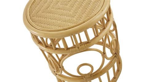 Runde Couchtische Aus Rattan Und Bambus D70 Cm Und D40 Cm 2er Set