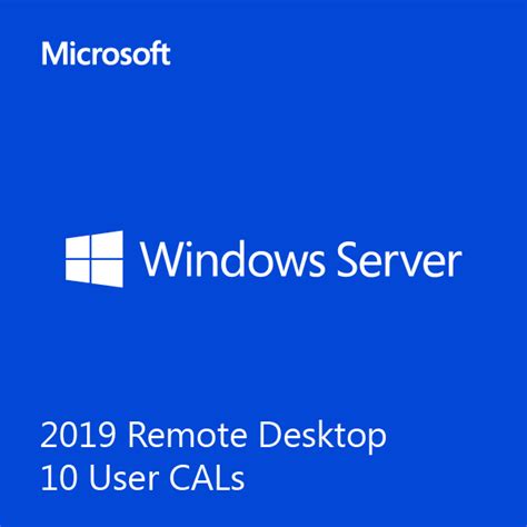 Microsoft Windows Server 2019 Remote Desktop 10 User Cals Microsoft S