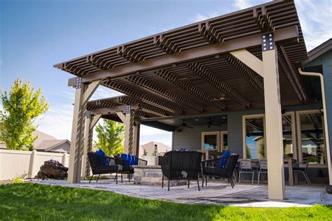 Timber Frame American Craftsman Patio Boise Von ShadeWorks Inc