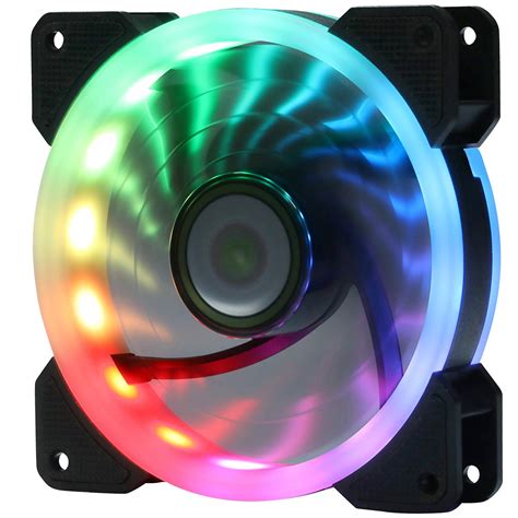 Ds Rainbow Rgb Led 120mm Case Fan For Pc Cases Cpu Air