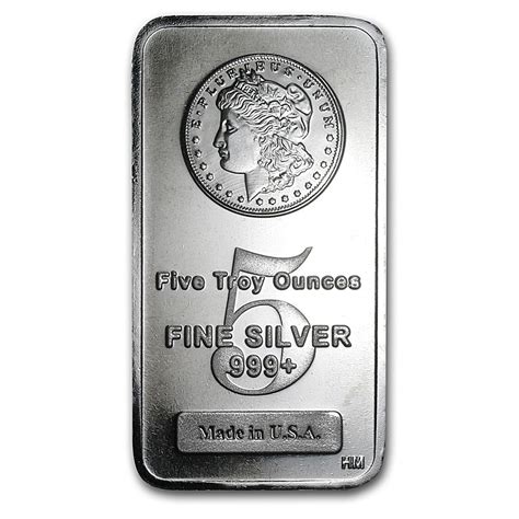 Morgan Silver Bar - 5 oz - BullionStar Singapore