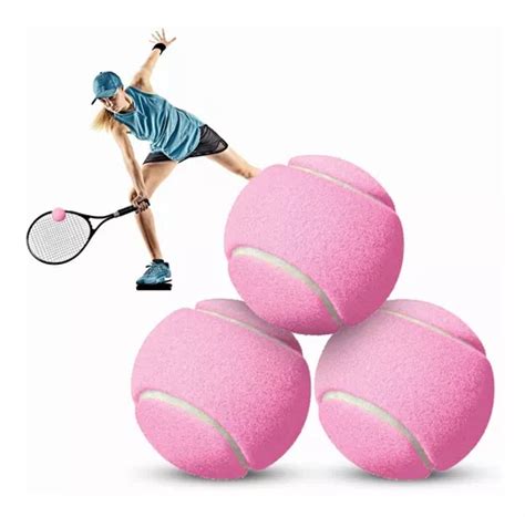 Pelota De Tenis 3 Pcs Entrenamiento Pelotas De Tenis Rosa Meses Sin